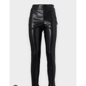 Guess Faux Leather Pants Womens Size M Black Skinny Leg Biker Moto Hig Rise